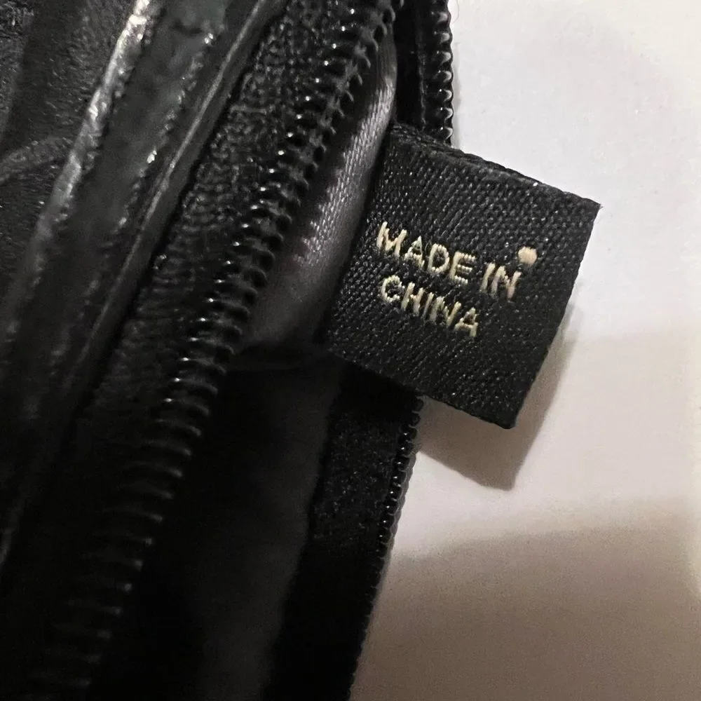 coach signature large flat sequin wristlet bag